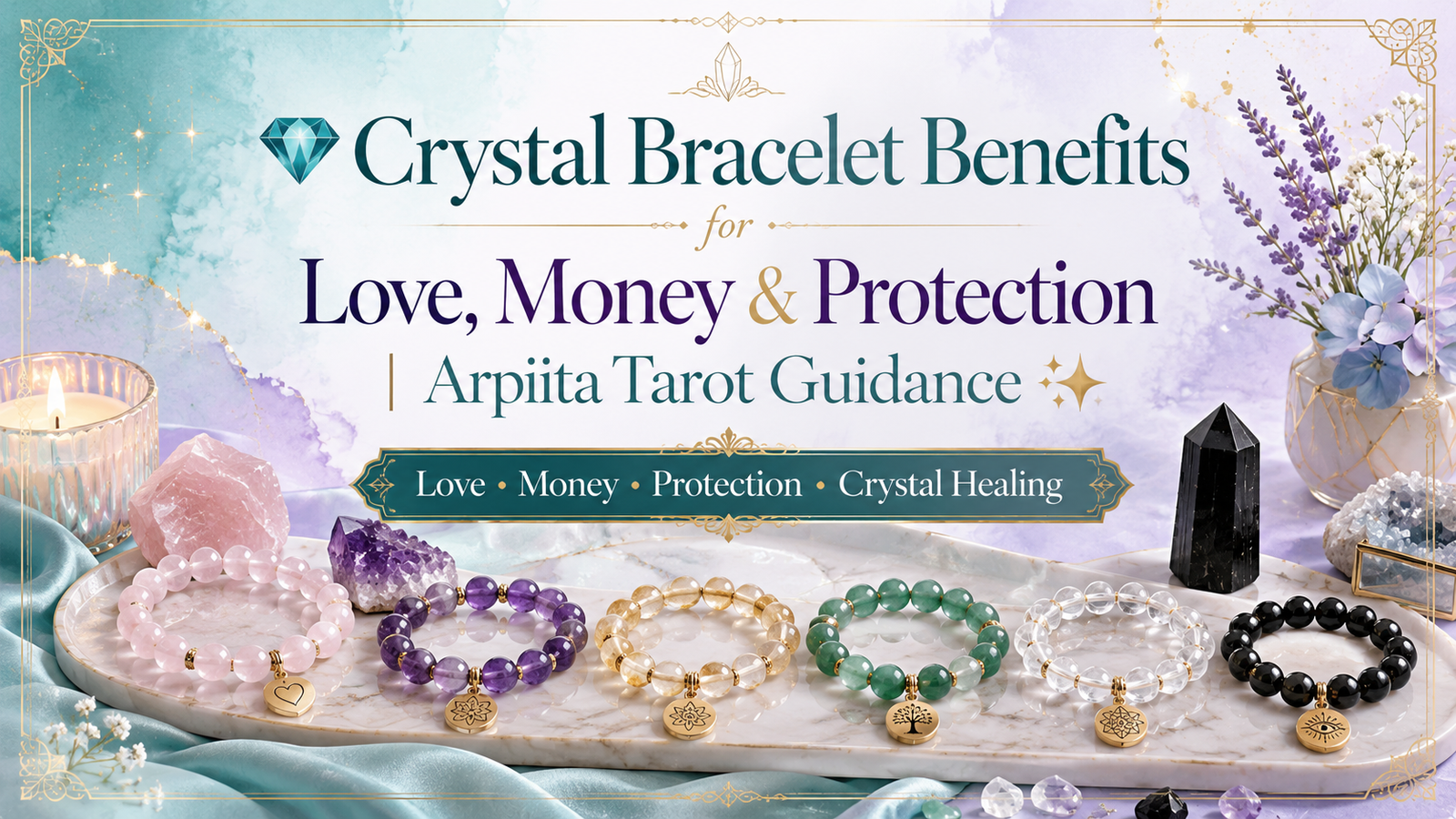 💎 Crystal Bracelet Benefits for Love, Money & Protection | Arpiita Tarot Guidance ✨