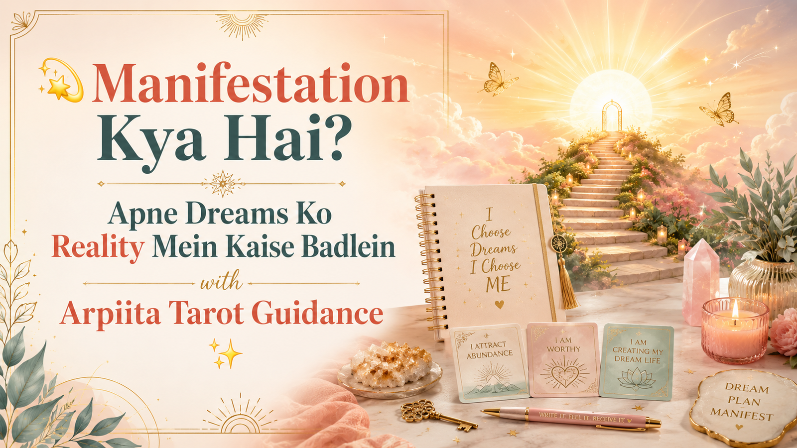 💫 Manifestation Kya Hai? Apne Dreams Ko Reality Mein Kaise Badlein with Arpiita Tarot Guidance ✨