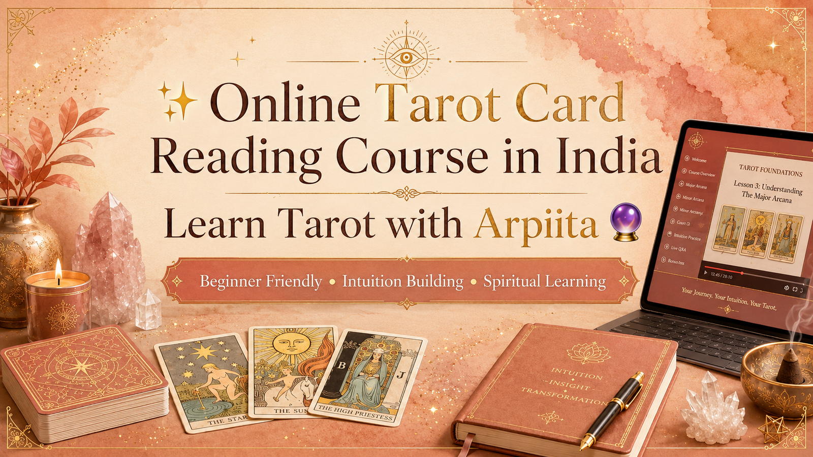 ✨ Online Tarot Card Reading Course in India | Learn Tarot with Arpiita 🔮