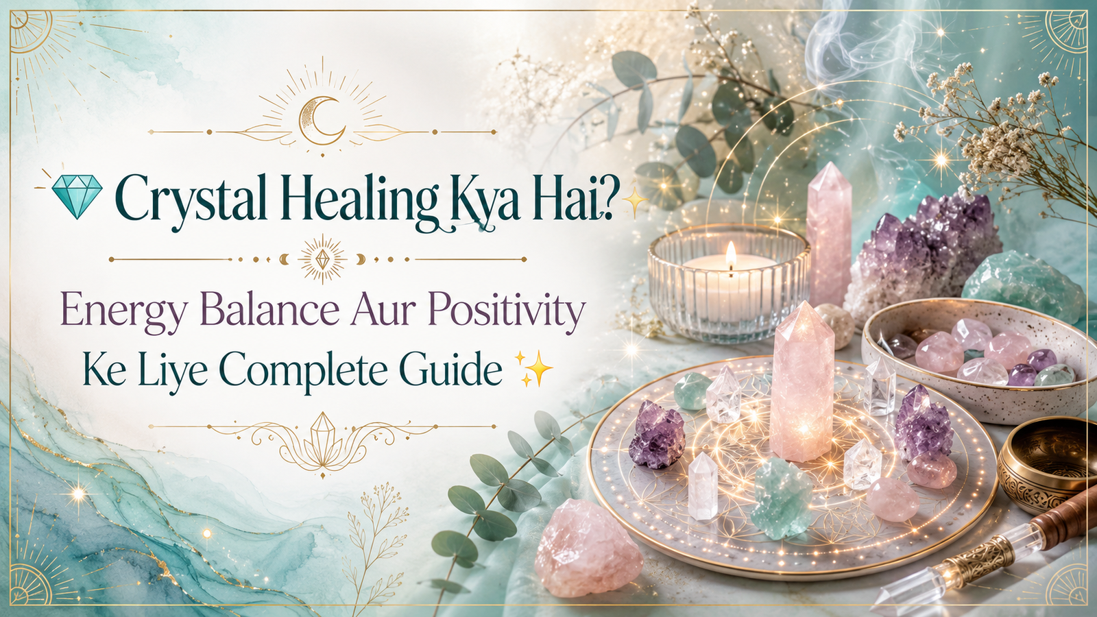 💎 Crystal Healing Kya Hai? Energy Balance Aur Positivity Ke Liye Complete Guide ✨