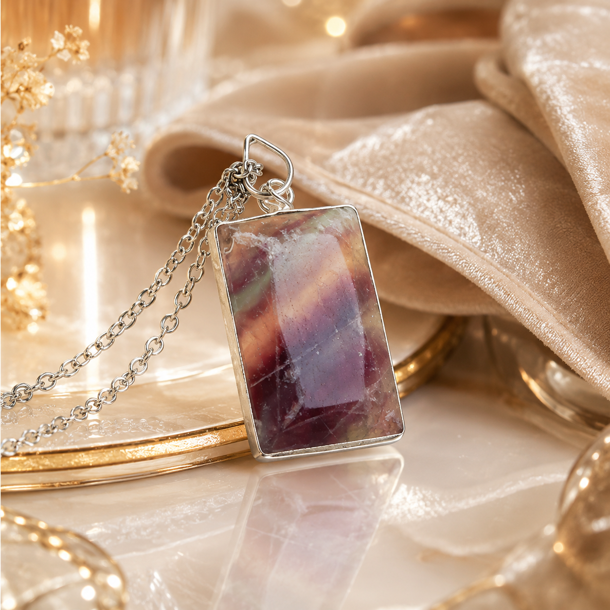 Fluorite Crystal Pendants