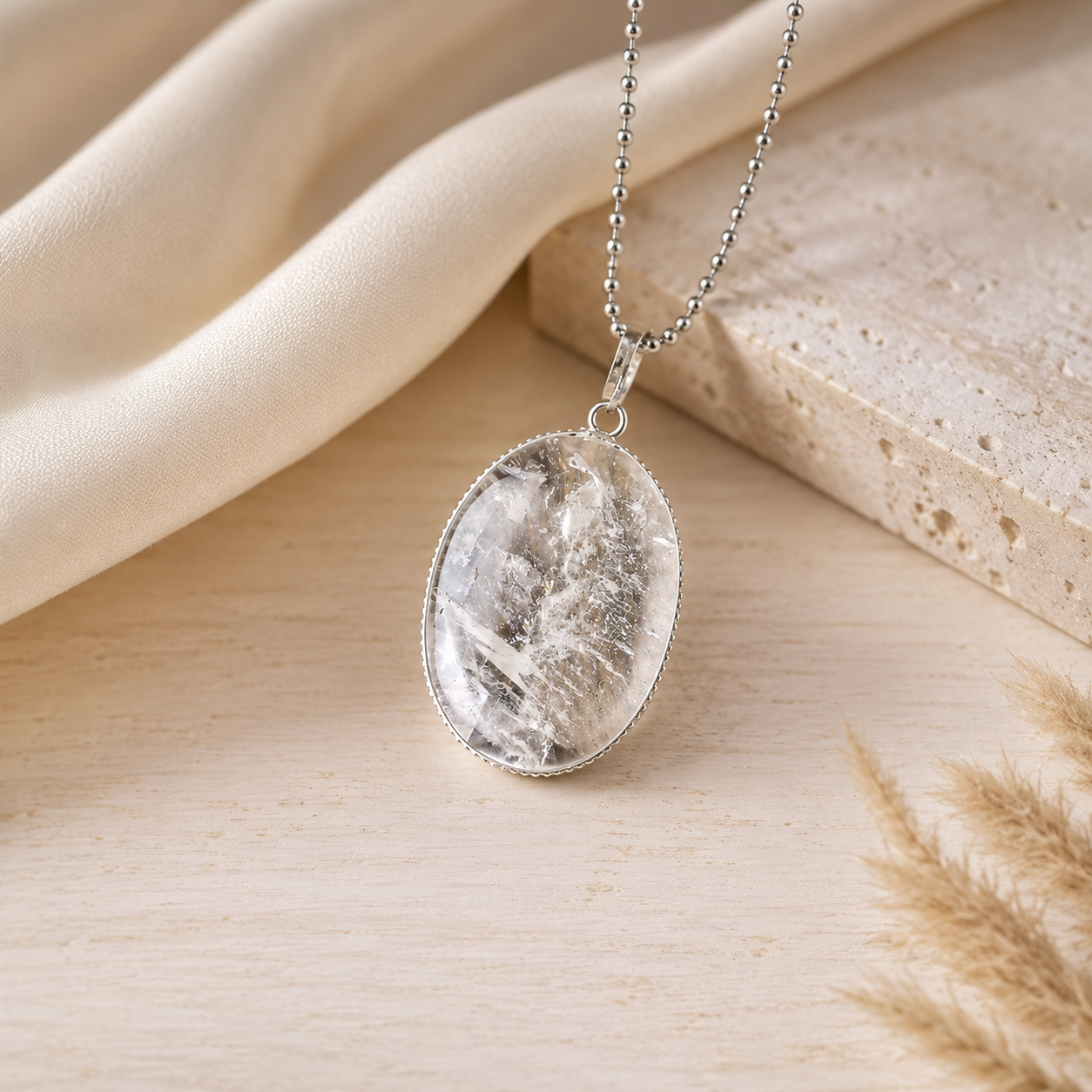 Clear Quartz Crystal Pendants