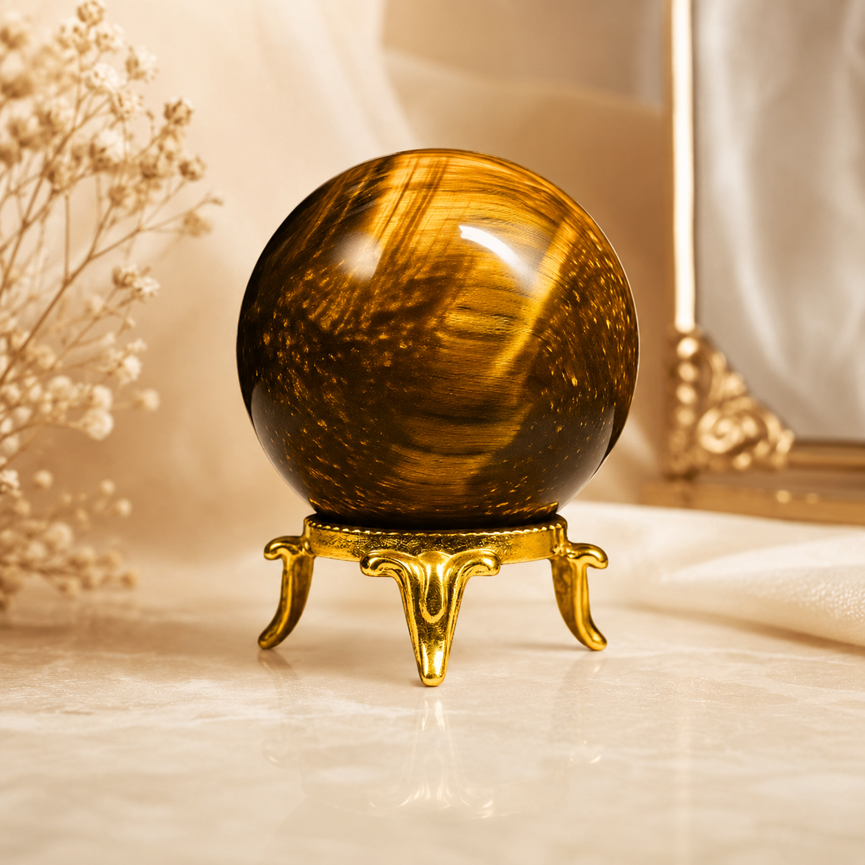 Tiger Eye Crystal Balls