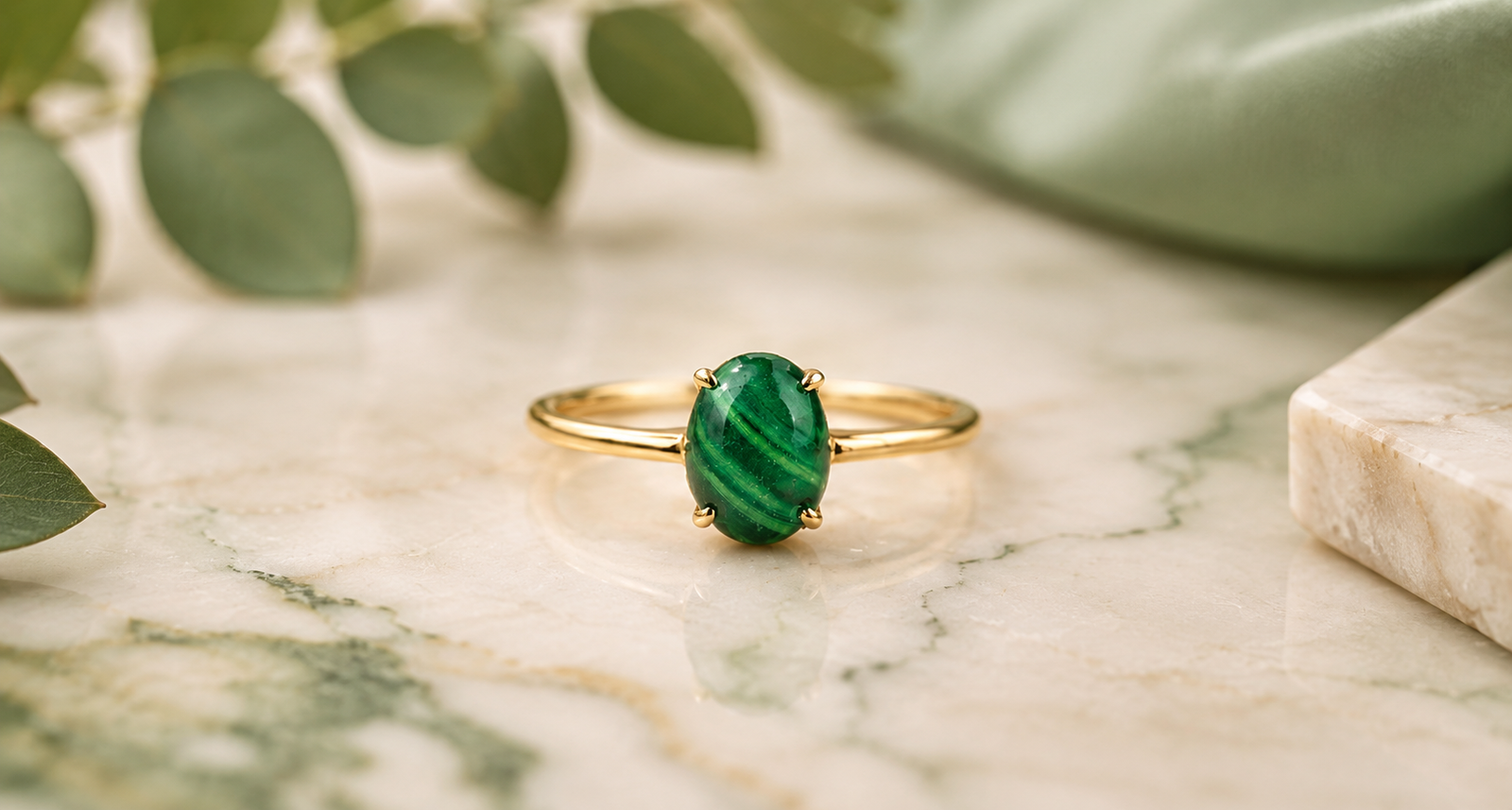 Malachite Rings