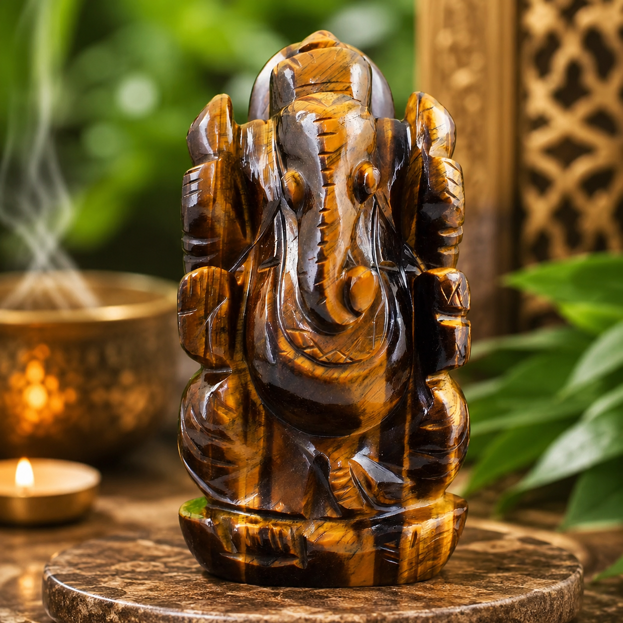 Tiger Eye Ganesha