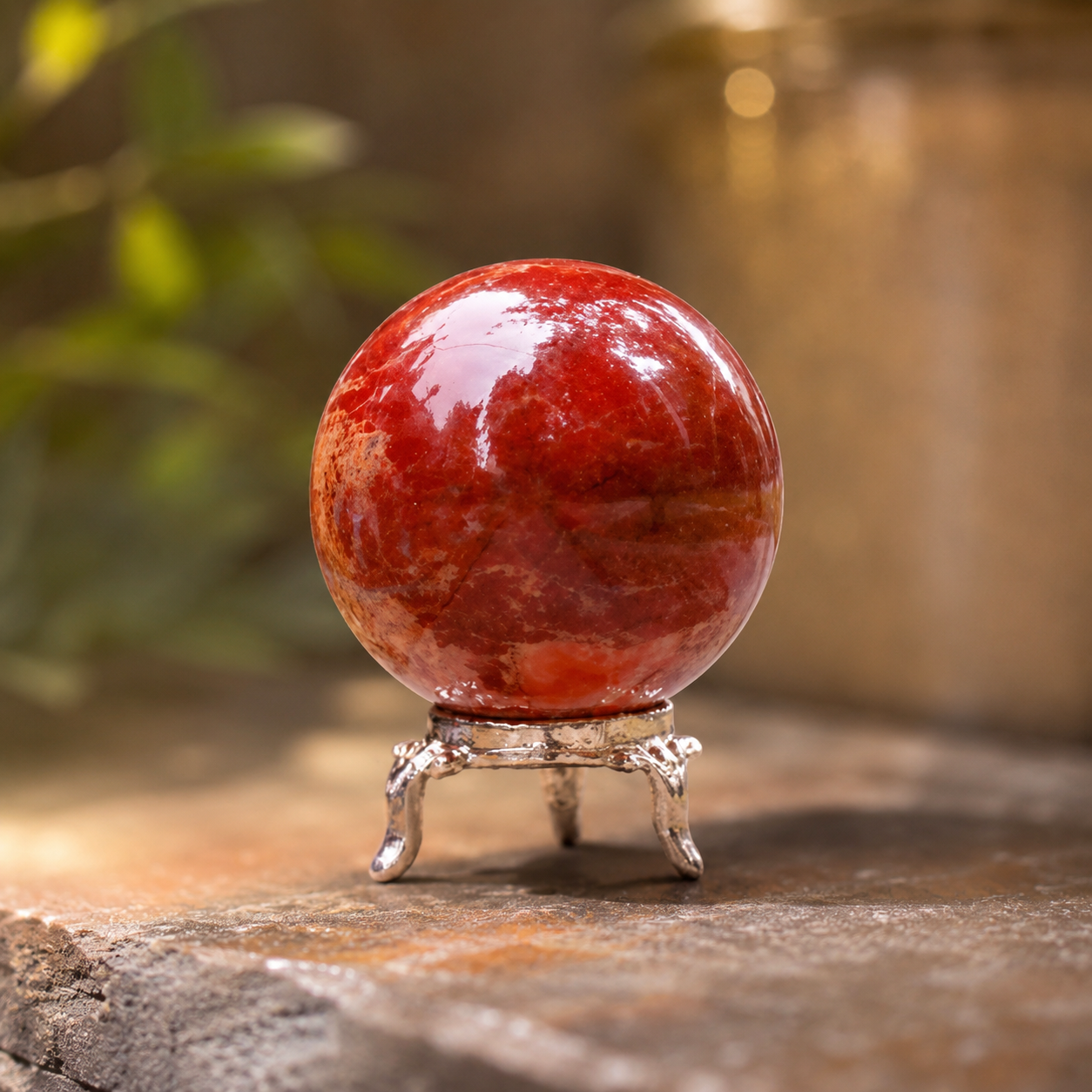 Red Jasper Crystal Ball