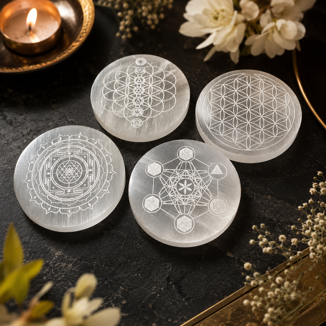 Selenite Charging Plate