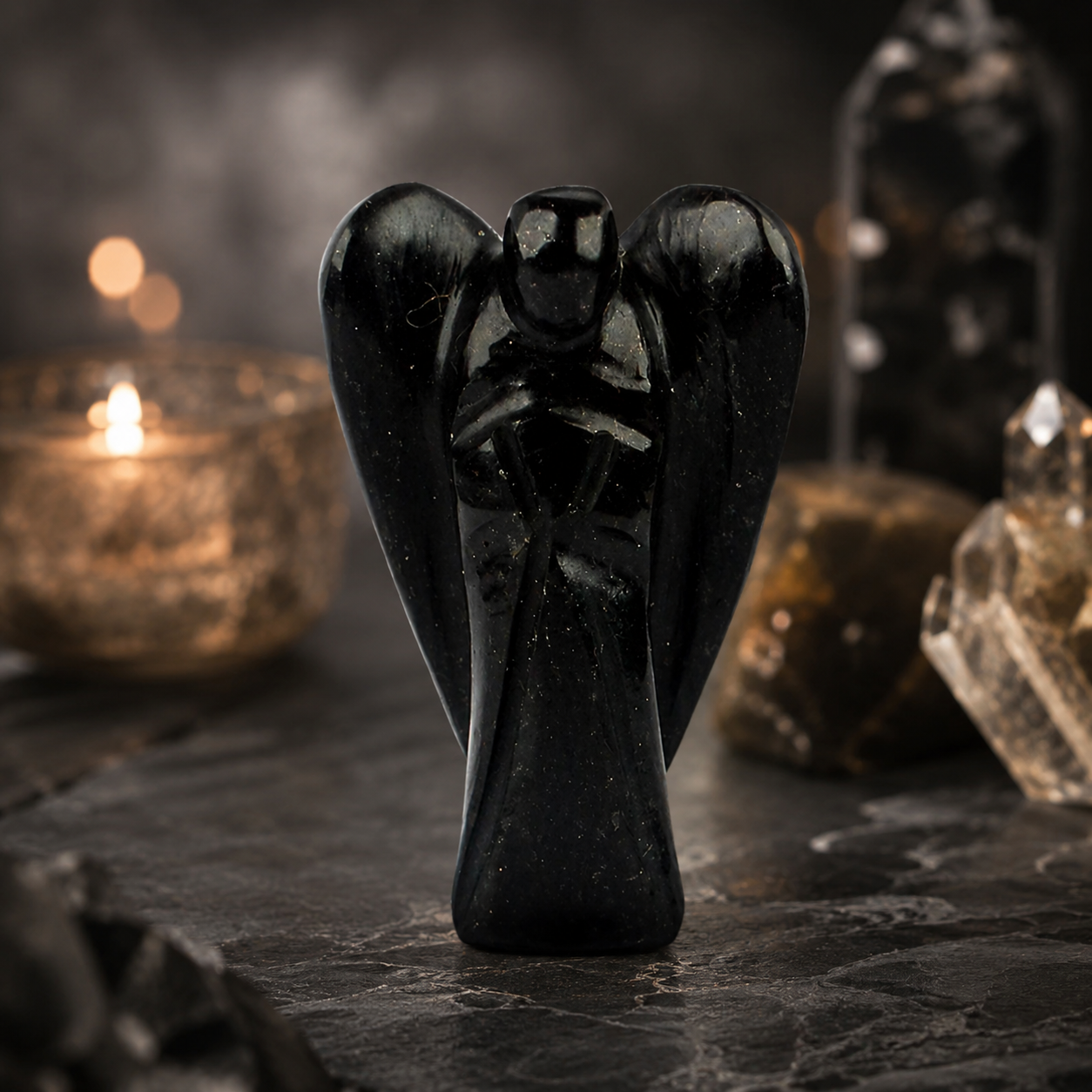 Black Tourmuline Angel