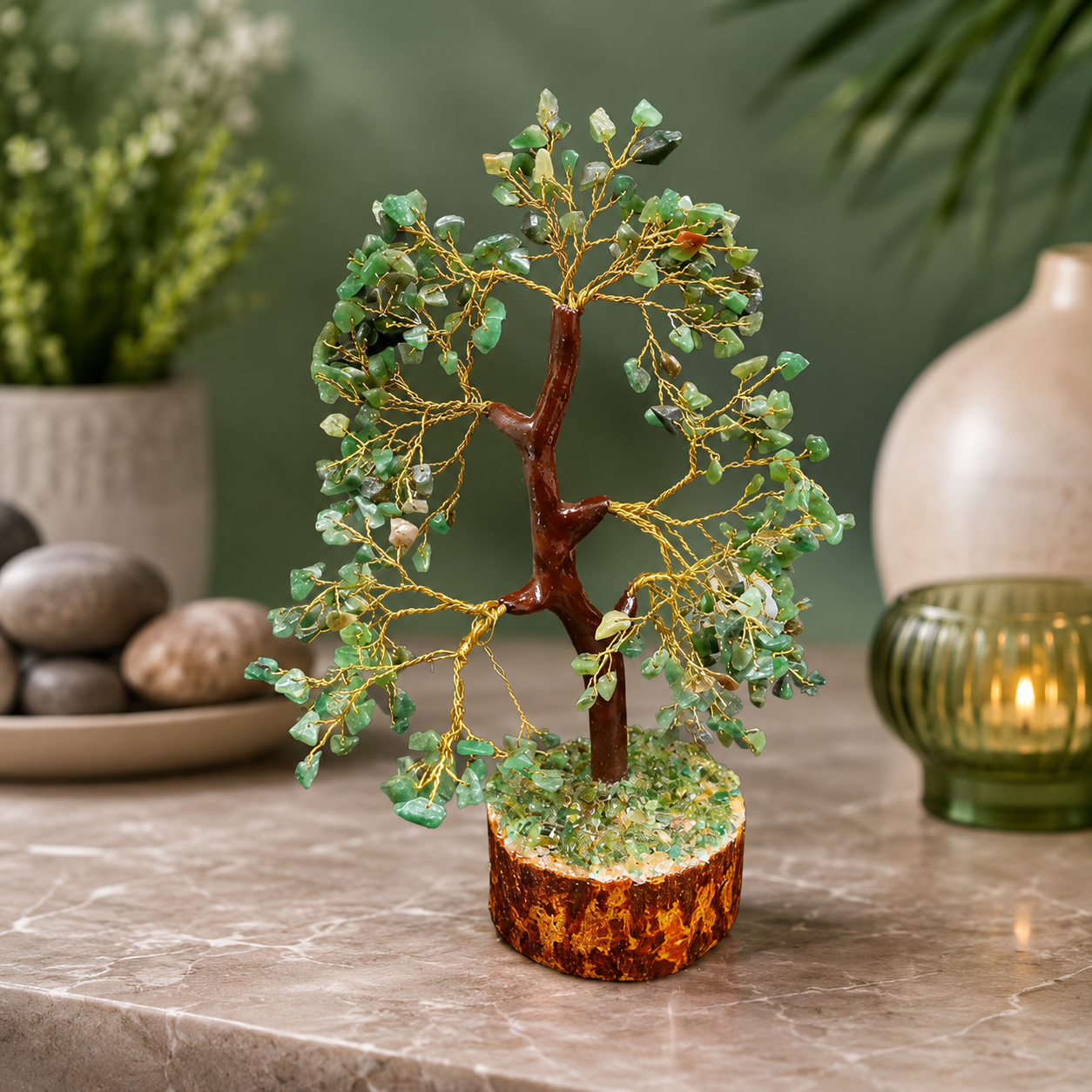 Green Aventurine Tree