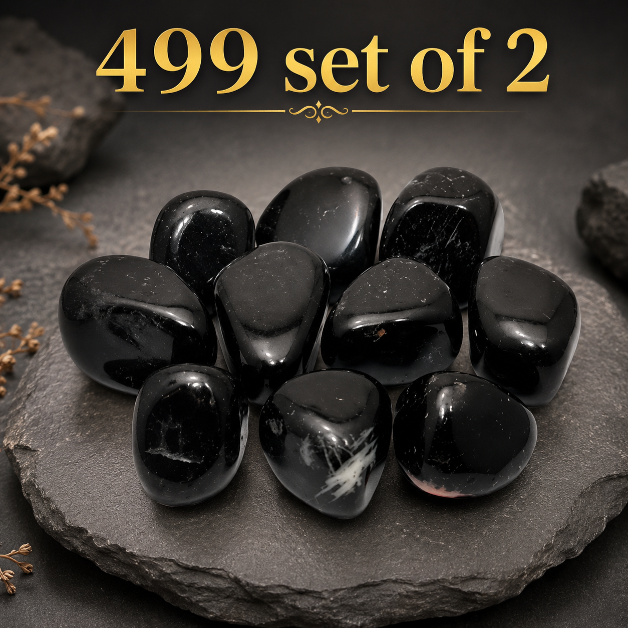 Black Tourmaline Tumbles