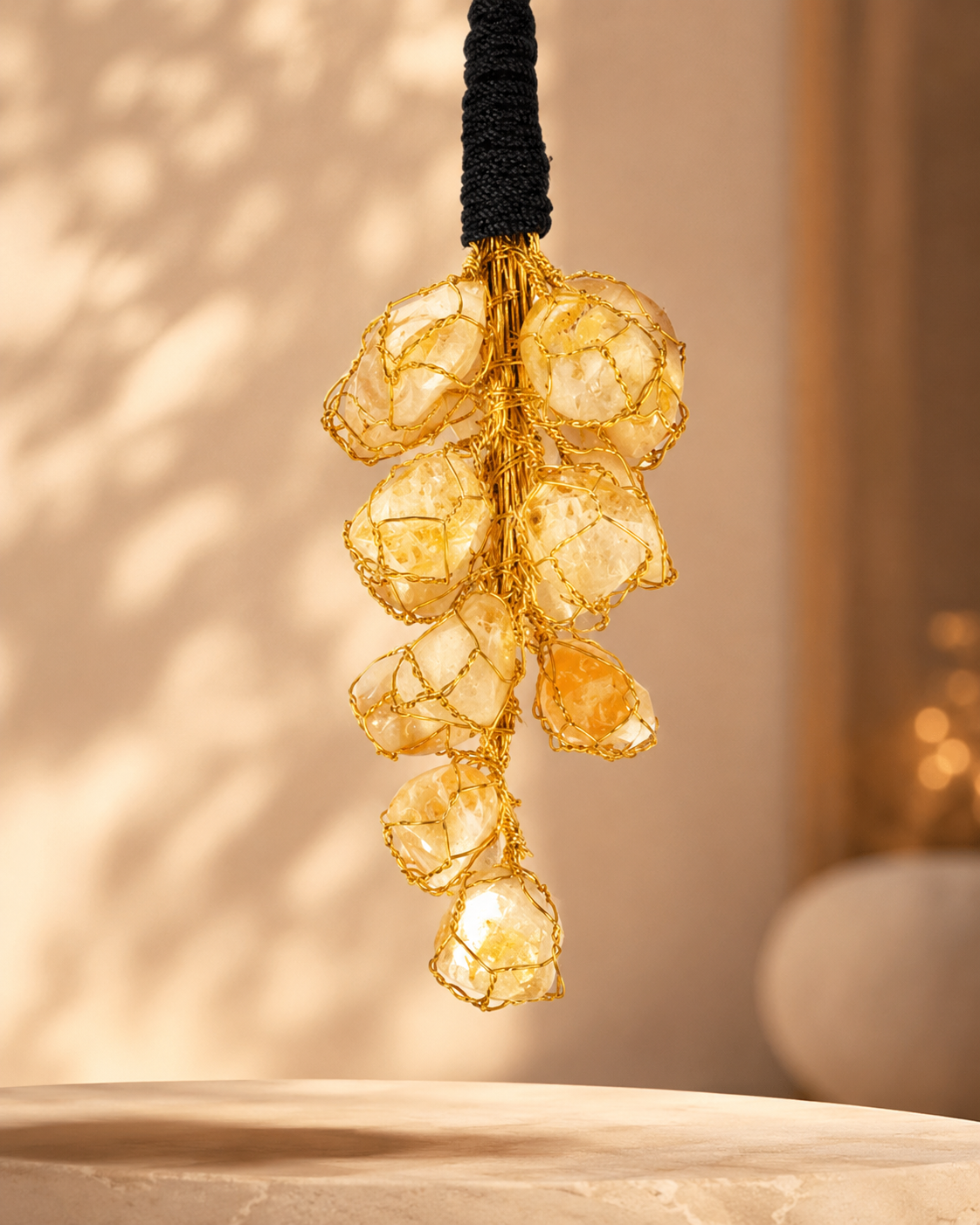 Citrine Crystal Hanging