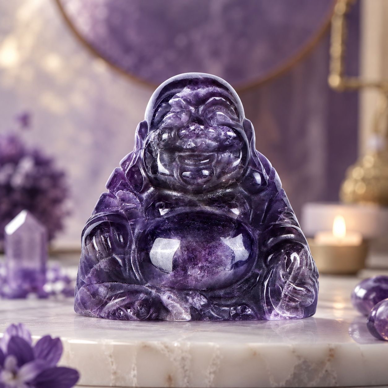 Amythyst Laphing Bhudha.