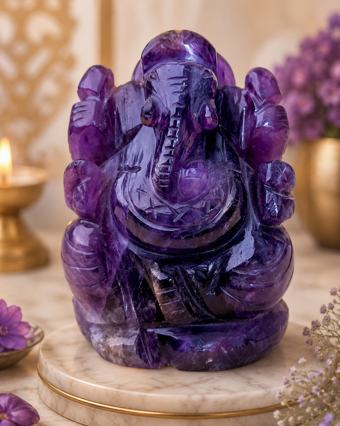 Amythyst Ganesha