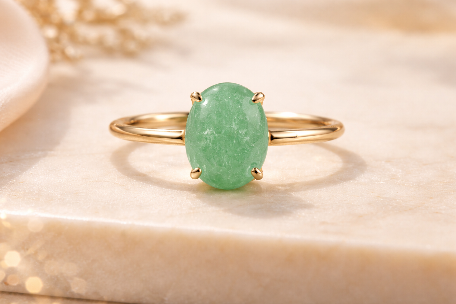 Green Aventurine Ring