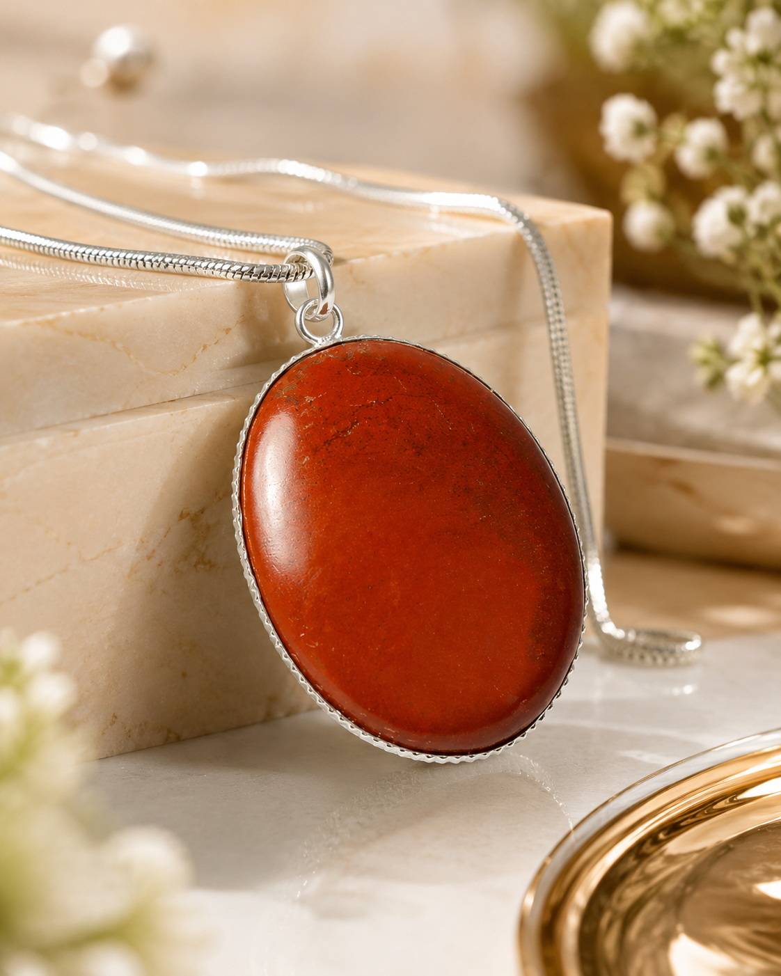 Red Jasper Crystal Pendants