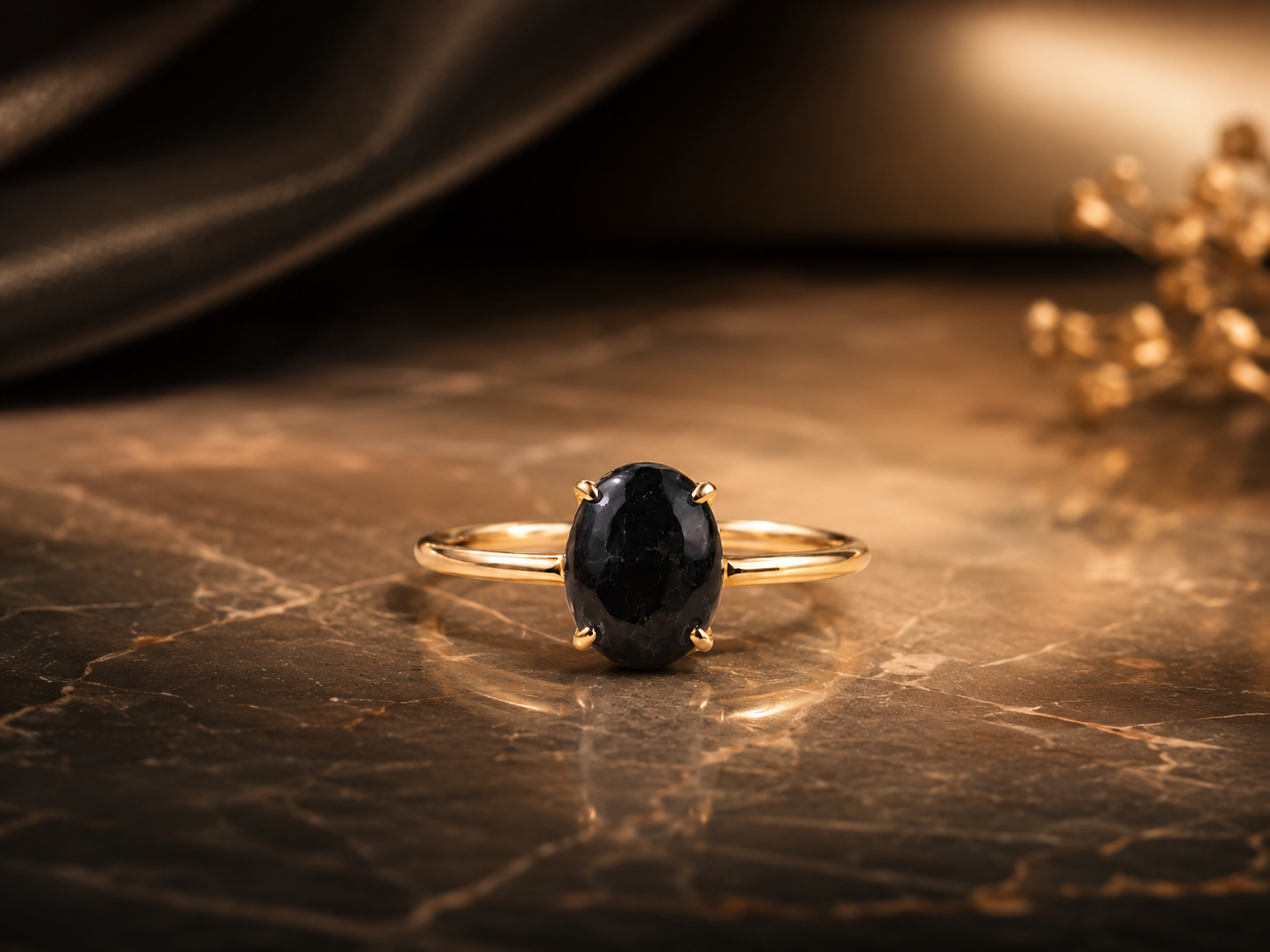 Black Tourmaline Rings
