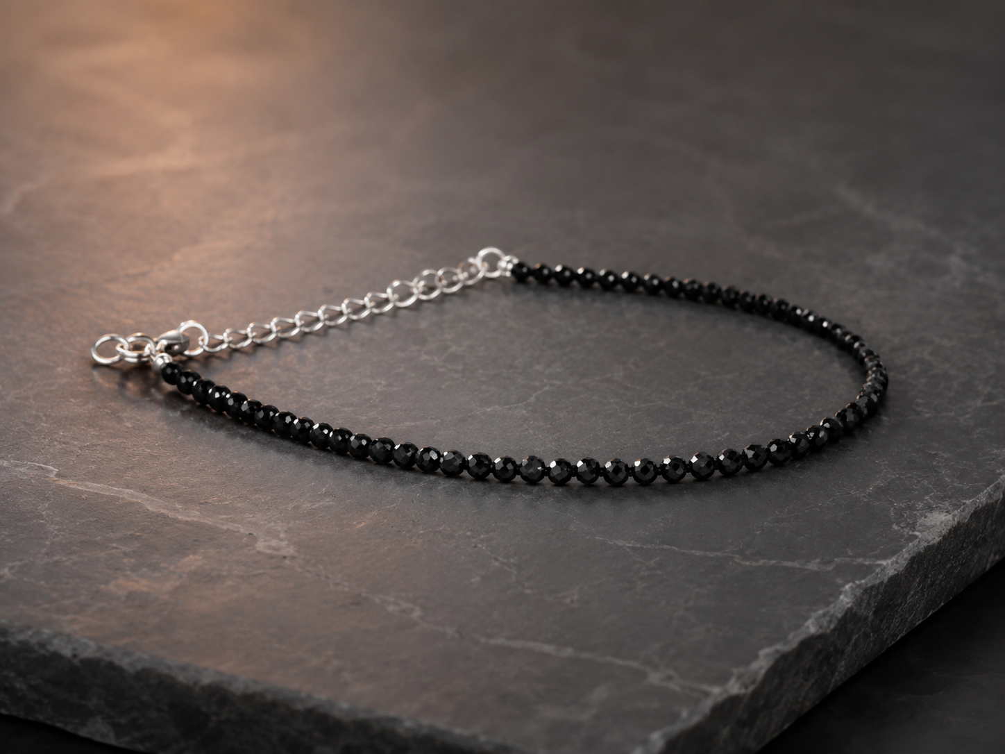 Black Tourmaline Anklet