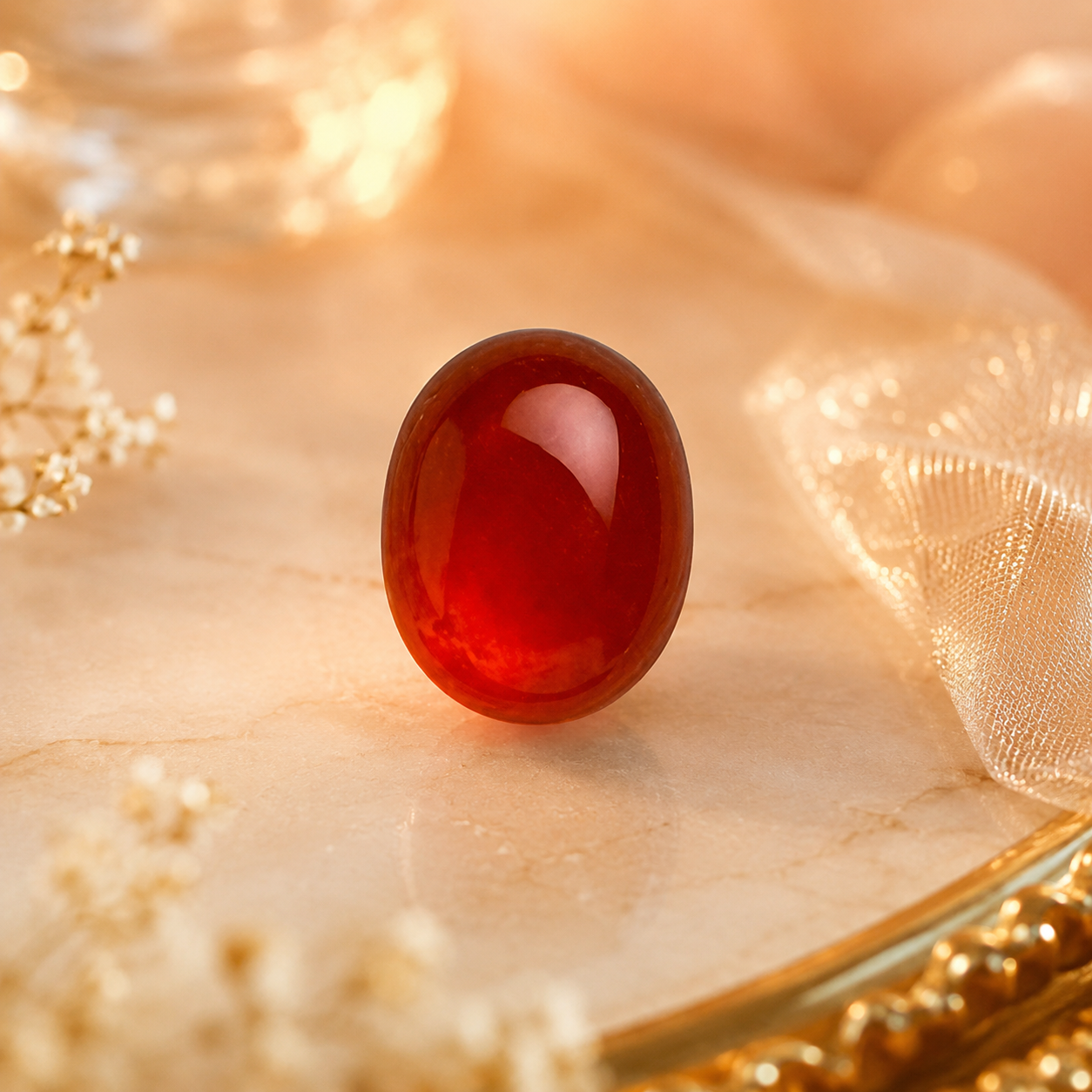 Hessonite Garnet (Gomed)