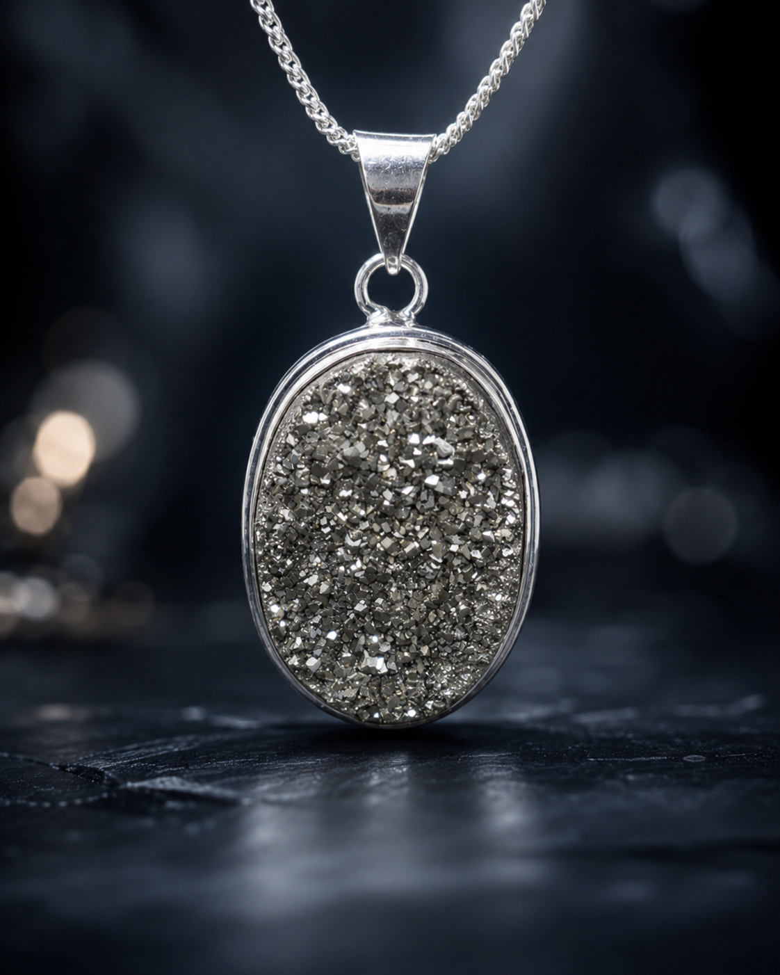 Pyrite Crystal Pendants