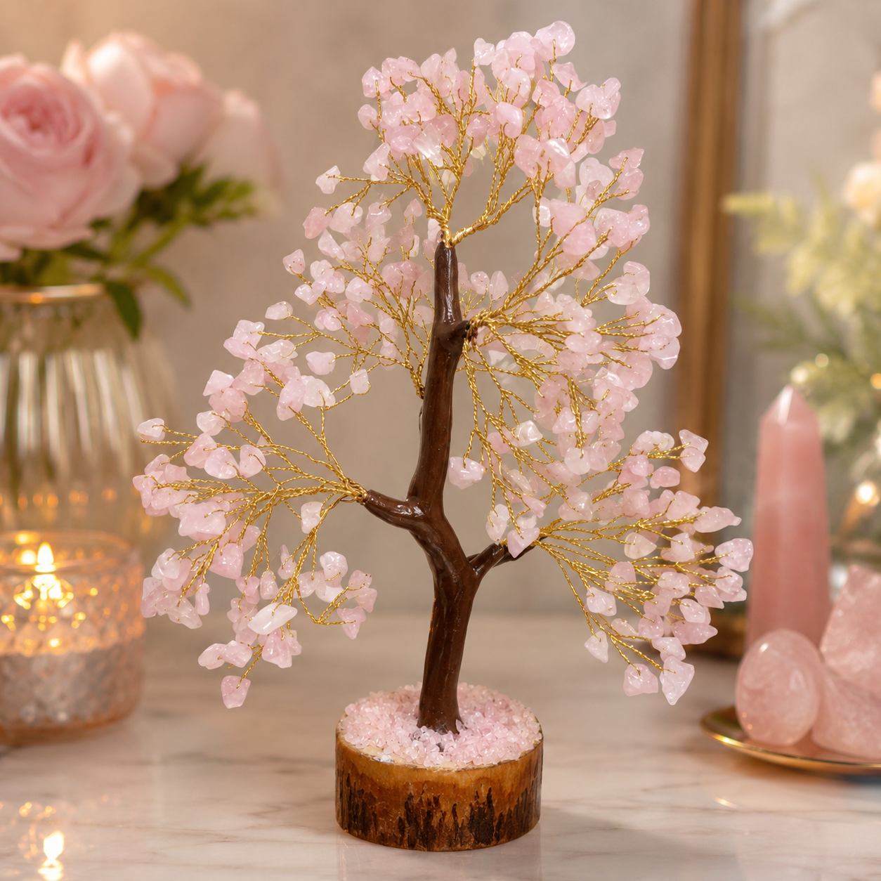 Rose Quartz Tree