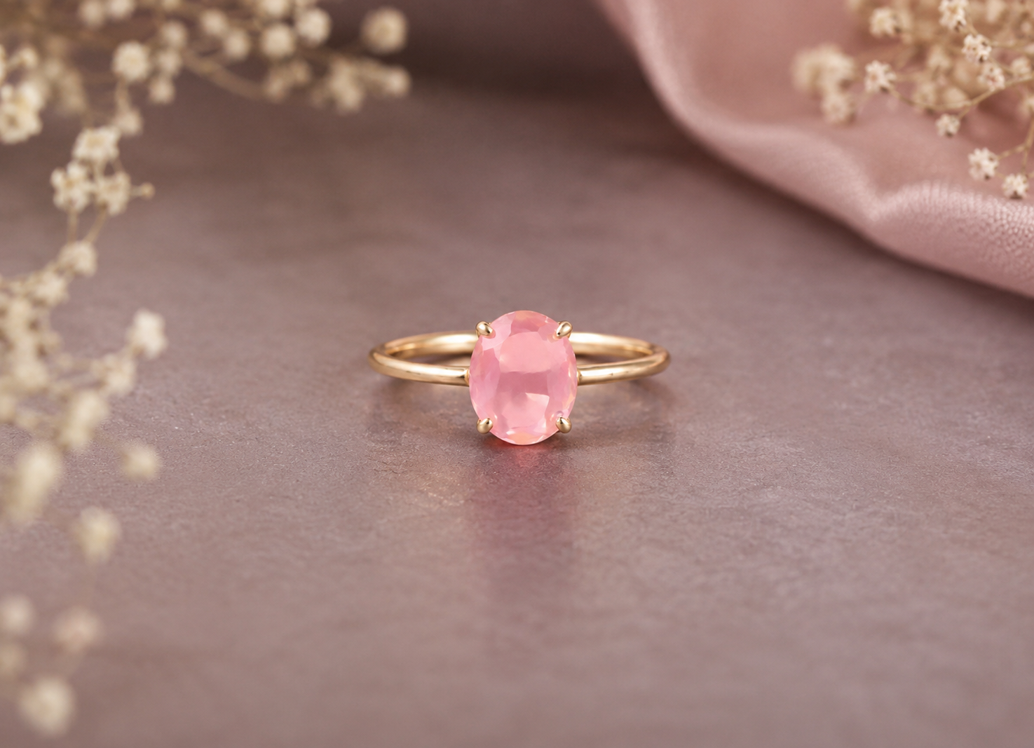 Rose Quartz Ring