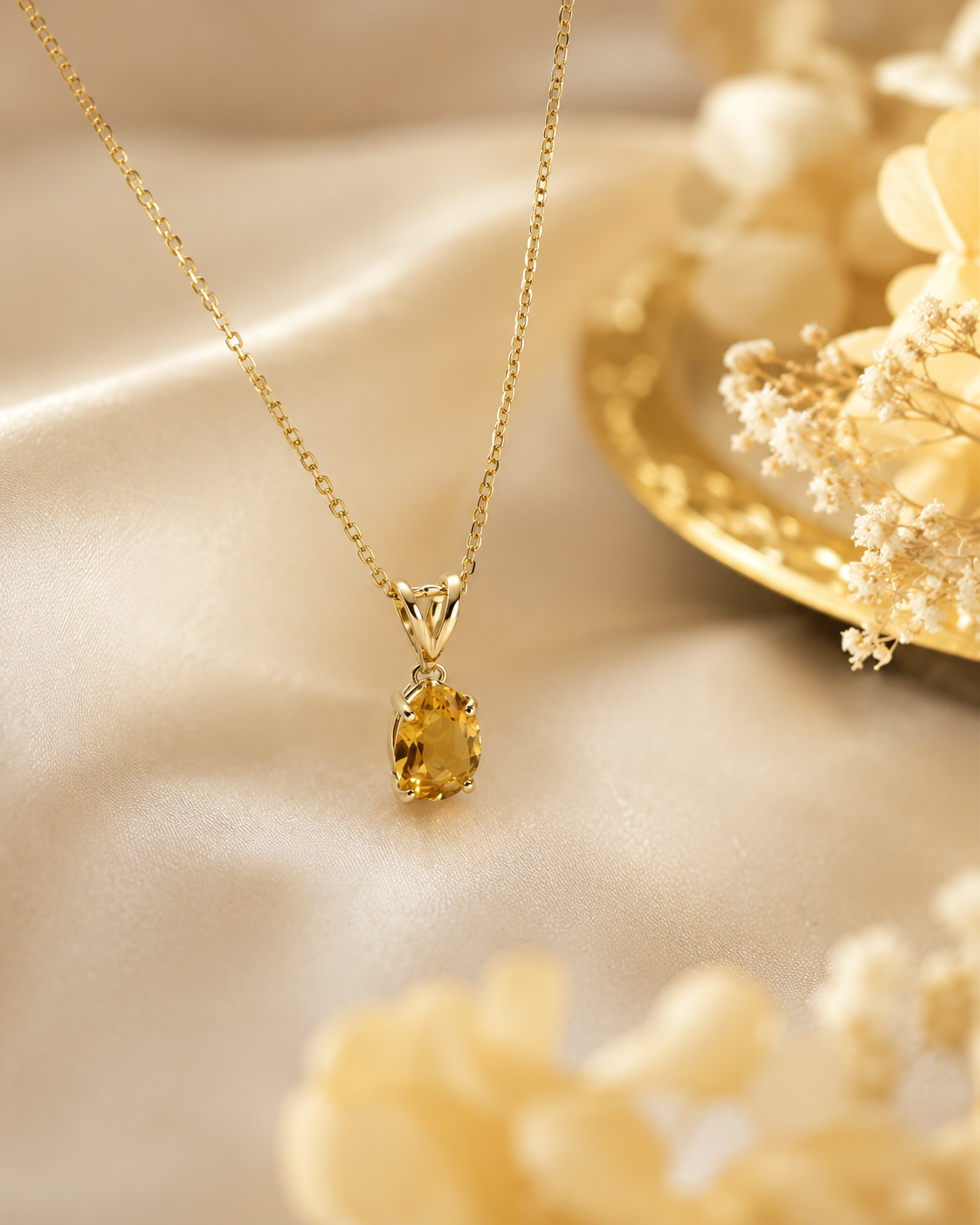 Citrine Crystal Pendants