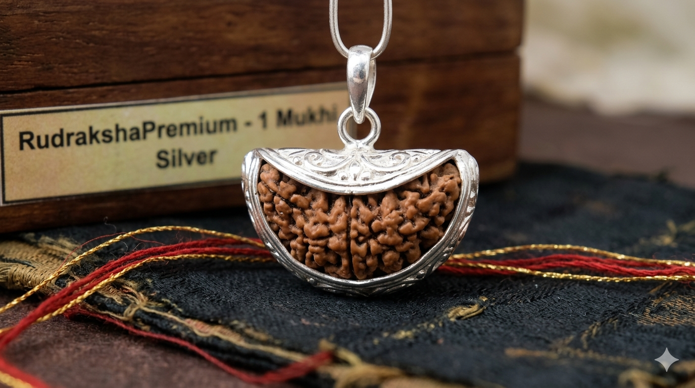 1 Mukhi Silver Bead