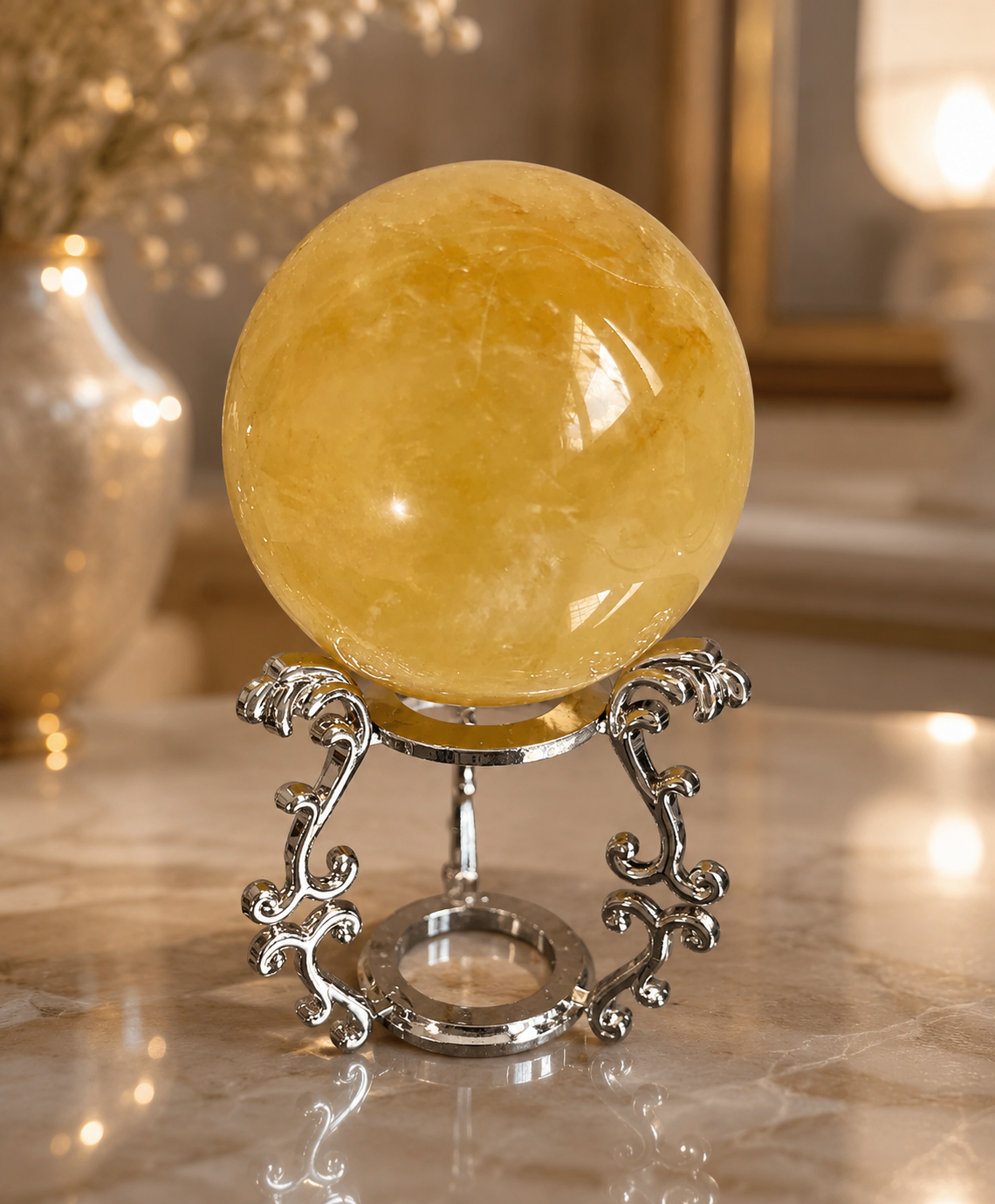 Citrine Crystal Ball